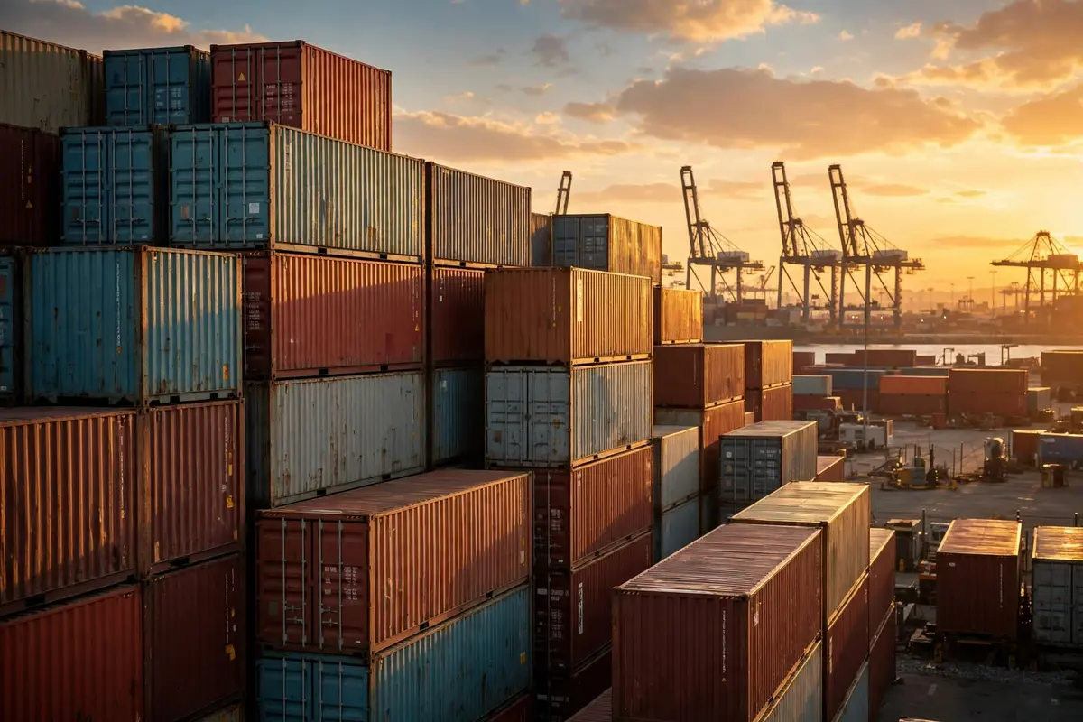 docker vs kubernetes beginner guide featured illustration of shipping containers and orchestration