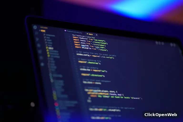 Developer reviewing a Git commit graph with GitLens open in VS Code on a dual monitor setup